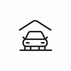car garage icon sign vector