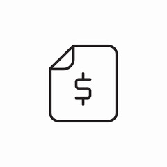 financial file icon sign vector