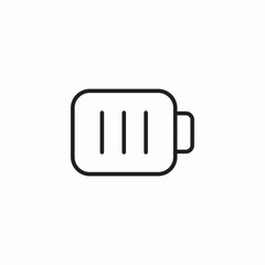 full battery icon sign vector