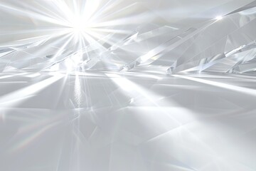 White background with a sparkling star. Space for text.