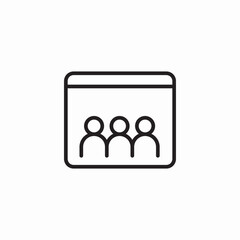 web group icon sign vector