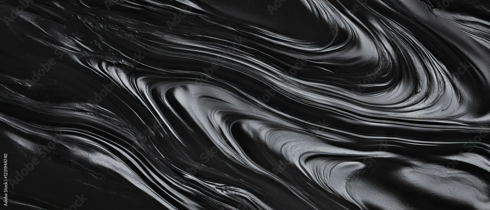 Poster dynamic line texture with varied thickness on a deep black background creates visual interest