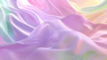 Obraz premium Gentle pastel hues blending in soft waves, creating a peaceful, flowing effect.