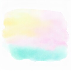 watercolor stain on white background isolated; hand drawn abstract texture