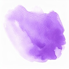 Fototapeta premium watercolor stain on white background isolated; hand drawn abstract texture