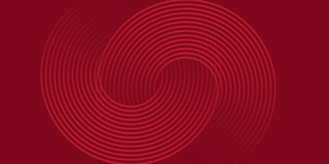 Abstract red glowing geometric lines on black background.