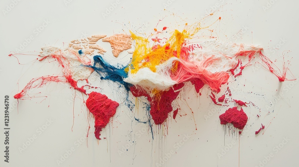 Poster neural network global connectivity map, showcasing the intricate relationships and interconnections 