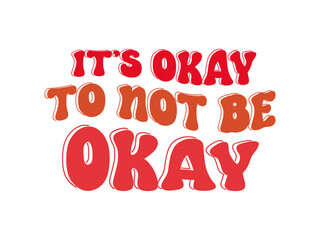 Health mental groovy design