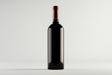 Red wine isolated on white background
