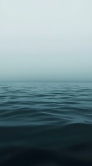 Fototapeta premium Minimalist Ocean Horizon – Serene and Calm Seascape