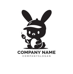 bunny silhouette design 