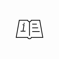 booklet manual icon sign vector