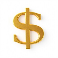 Obraz premium golden 3D dollar sign