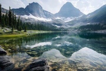lake national park country , Generative AI	