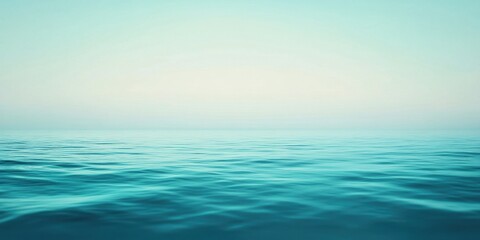 Obraz premium Serene Ocean Water Under a Calm Sky