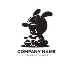 bunny silhouette design 