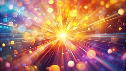 Fototapeta premium Radiant Burst of Light and Color A Festive, Energetic, and Vibrant Abstract Background