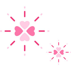 Valentine sparkle decoration