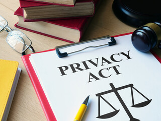 California Consumer Privacy Act is shown on the conceptual photo