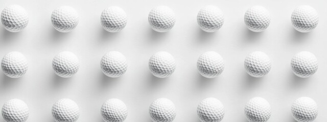 golf ball on a white background. A sport played by people all over the world