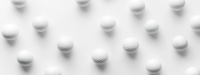golf ball on a white background. A sport played by people all over the world