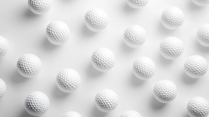 golf ball on a white background. A sport played by people all over the world