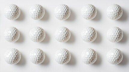 golf ball on a white background. A sport played by people all over the world