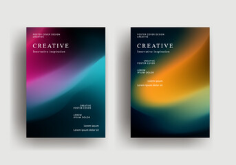 Abstract gradient poster template. Modern Covers Design. fluid gradient background design. Trendy front page design for Banner, Poster, Flyer, Invitation and Annual Report