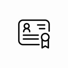 certified person icon sign vector