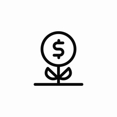 financial growth icon sign vector