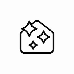 home room clean icon sign vector