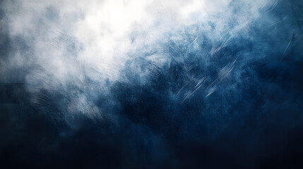 Fototapeta premium Soft blue mist creating an abstract swirling pattern.