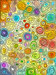 Abstract colorful swirl pattern background design for website, social media, or print