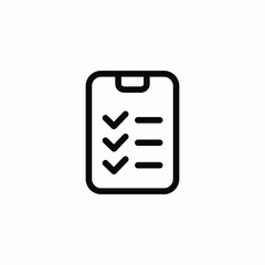 office digital task list icon sign vector