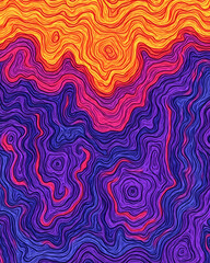 Abstract swirling vibrant color pattern, background texture for design projects
