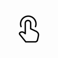 Fototapeta premium user tap icon sign vector