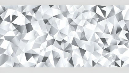 Obraz premium Abstract white grey geometric low poly background. Website banner design