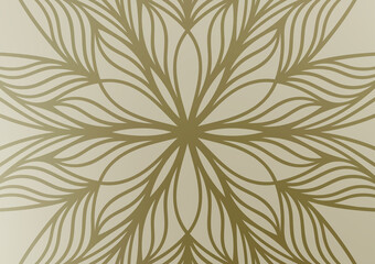 Brown flower mandala gradient floral background