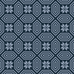 Nordic folk jacquard seamless pattern. Cozy warm traditional print for home decor. Cute trendy minimal star and diamond ornamental pattern for trendy textile design.