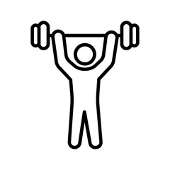 Weightlifting Vector Icon