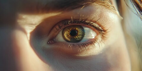 Person's Eye Close Up,