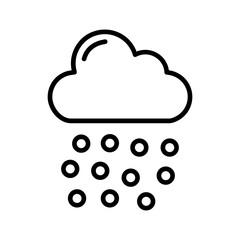 Hailstorm Vector Icon