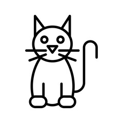 Black Cat Vector Icon