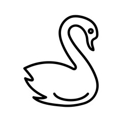 Swan Vector Icon