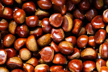 chestnuts on sale in the market
