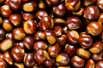 chestnuts on sale in the market