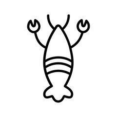 Lobster Vector Icon