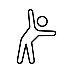 Stretching Vector Icon