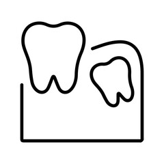 Wisdom Tooth Vector Icon