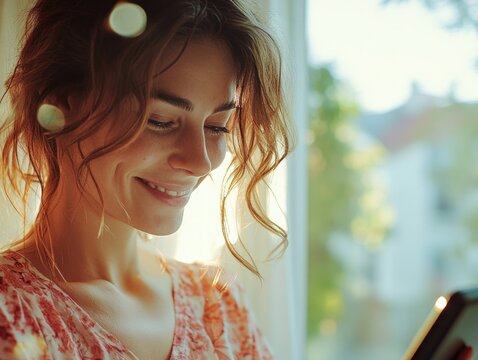 Woman Checking Phone